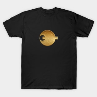 Nara Prefecture Symbol in Gold Faux T-Shirt